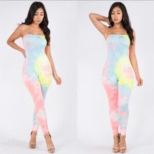 LG Rainbow Tie Dye Sleeveless Jumper